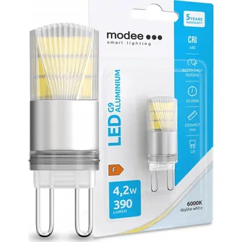 Žárovka Modee Lighting LED žárovka G9 hliník 4,2W 6000K 390lm