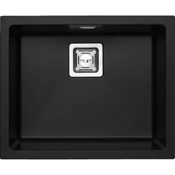 Granitový dřez Kuchyňský dřez Alveus Quadrix 50 Deep Black 90 1149138