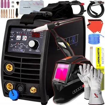 Svářečka SADA INVERTOROVÁ SVÁŘEČKA TIG MMA SPARTUS EASYTIG 205P DC S HOŘÁKEM 4m