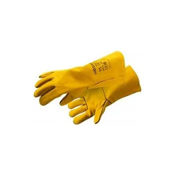 Pracovní oblečení Hoegert KANDEL MIG MAG kožené svářečské rukavice žlutá 8