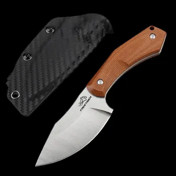 kapesní nůž Pevná čepel Freetiger FTB203 - Hnědá