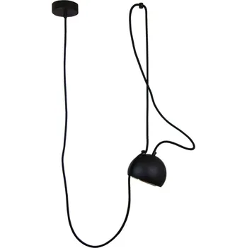 ZÁVĚSNÁ STROPNÍ LAMPA LOFT LUNA 1 ČERNÁ GU10