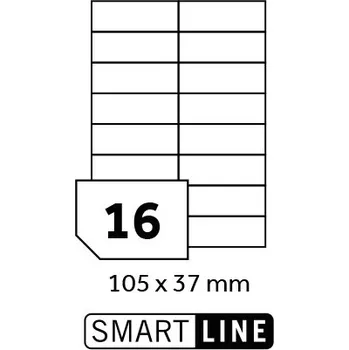 Speciální papír SMART LINE samolepicí etikety 105x37 mm / A4 100 archů