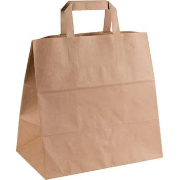 Dárková taška Papírová taška 280x170x290 mm hnědá / ploché ucho
