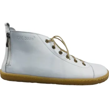 Dámské žabky Dámské kotníčkové barefoot boty se zipem ANDROS bílá 40