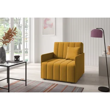 Pohovka Eka Pohovka NERO I, 90 cm Barva látky: KRONOS 01 (Žlutá)