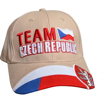 Pokrývka hlavy Kšiltovka béžová TEAM CZECH REPUBLIK Barva: pebble