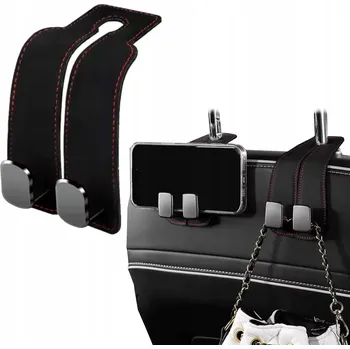 Věšák DVOJITÝ HÁK/VĚŠÁK DO AUTA NA OPĚRKU HLAVY SEDADLA - NA TELEFON, KABELKU