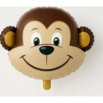Balónek Fóliový balónek OPICE 58x48cm ZVÍŘATA SAFARI k narozeninám