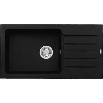Granitový dřez Kuchyňský dřez Alveus Niagara 90 Black 91 1148032