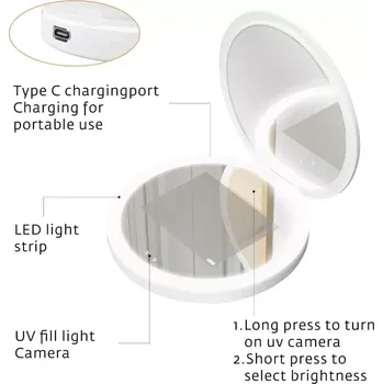 Kosmetické zrcátko BIJO UV zrcadlo