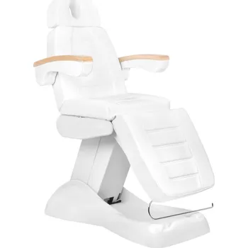 Masážní stůl ACTIVESHOP Elektrické kosmetické křeslo Lux bílé vyhřívané