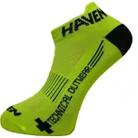 HAVEN Cyklistické ponožky klasické - SNAKE SILVER NEO 2PAK - žlutá/černá 34-36