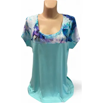 Dámská tunika Světlá halenka SEDTA, Barva Světle modrá, Velikost XL46, Materiál 96% Viskoza 4% Lycra