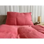 Mušelínové povlečení korálová bio bavlna - 140x220 + 50x70 cm