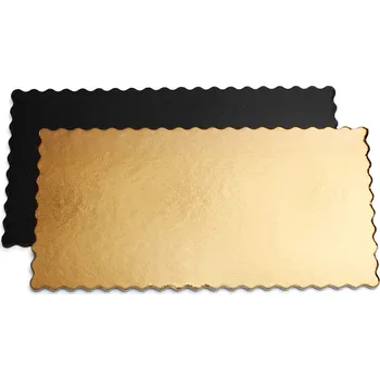 Monteverdi Dortová podložka zlatočerná, obdélník 15 × 30 cm, výška 3 mm