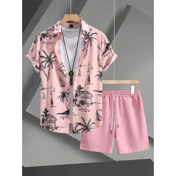 Pánská letní sada – tričko a kraťasy, streetwear styl Velikost: 3XL, Barva (Varianta): a1210405