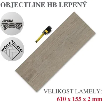 vinylová podlaha Vinylová podlaha DP 9781 Dub Vigo šedý Varianta: Objectline HB (Rybí kost) lepený
