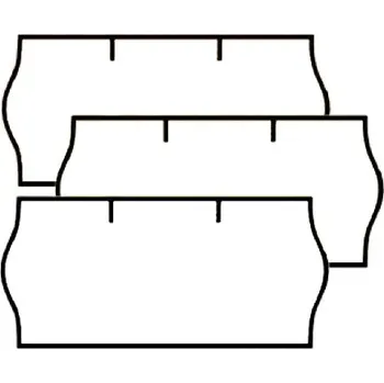 Samolepící etiketa Etikety 26x12 mm bílé do kleští CONTACT