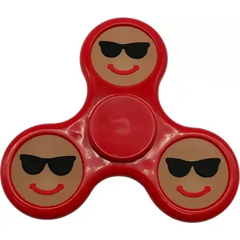 Gadget Antistresový Fidget Spinner Emoji červený