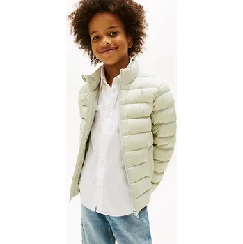 Dětská bunda Tommy Hilfiger KS0KS00652.9BYA tyrkysová 65X, vel. 164