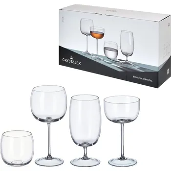 Sklenice Crystalex, Nový Bor Nápojový set 4 for 1 - modernism