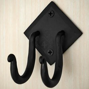 Karnevalový kostým Výprodej Kovaný ocelový dvojháček na zeď s kosočtvercovou podložkou - Outlet