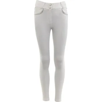 Jezdecké kalhoty Dětské jezdecké rajtky BR Merida bílé (152)