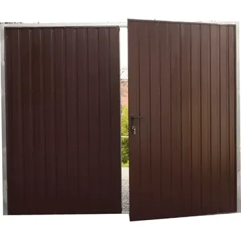 Garážová vrata ZMK.Garážová vrata dvoukřídlá,nezateplená š.250 x 200 cm,RAL 8017MAT