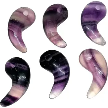 Přívěsek Přívěsek z fluoritu v AA kvalitě – broušený krystal ve tvaru zubu (velmi dobrá kvalita)