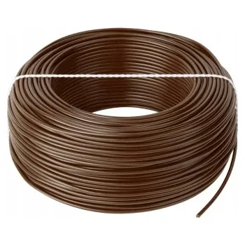 elektrický kabel Vodič LgY 1x0,75 H05V-K hnědý 0,75mm2