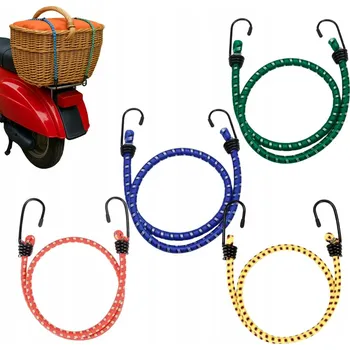 Upínací popruh ELASTICKÉ GUMOVÉ POPRUHY S HÁČKY PRO UPEVNĚNÍ NÁKLADU 60 CM 4 ks