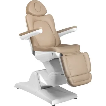 Masážní stůl Elektrické kosmetické křeslo Azzurro 870 s 3 motory cappuccino