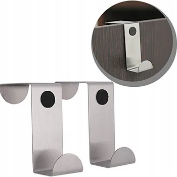 Věšák NEREZOVÝ VĚŠÁK HÁČEK NA KABINU SKŘÍŇKU SADA VĚŠÁKŮ 2 KUSY