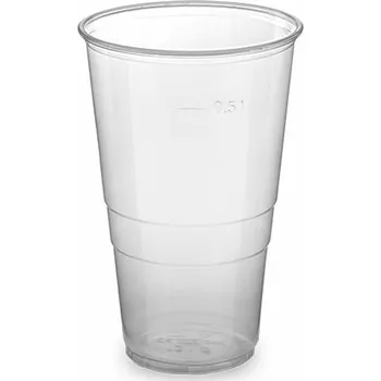 Krabice na pečivo Kelímek plastový průhledný 0,5 l / 50 kusů