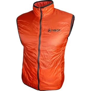 Cyklistická vesta HAVEN Cyklistická vesta - FEATHERLITE BREATH - červená/černá