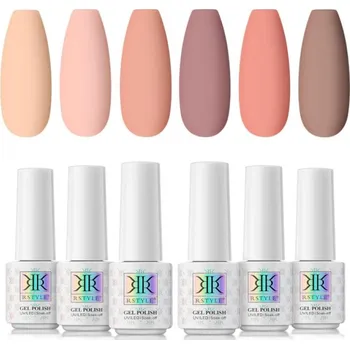 Přípravek na nehty Sada UV gelových laků na nehty RSTYLE (A), 6x5ml