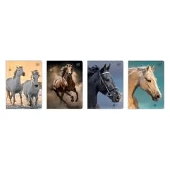 Set školních potřeb Zeszyt A5/16K kratka 70g UV Wild Horses (20szt)
