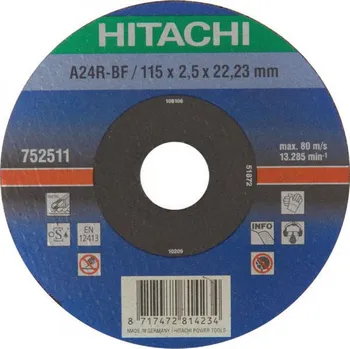 Řezný kotouč HiKOKI 752511 Řezný kotouč na kov 115x22,23x2,5mm free_store_pickup