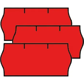 Samolepící etiketa Etikety 26x12 mm červené do kleští CONTACT