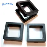 Plastová krabička s pružnou fólií S - černá-průhledná