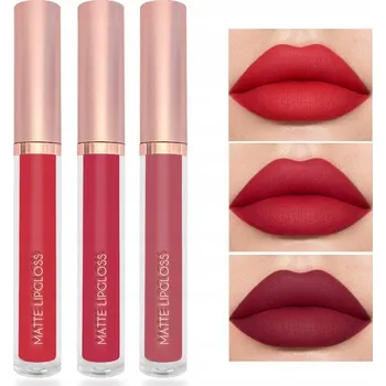 Rtěnka Sada Matných Rtěnek 3ks Tekutá Rtěnka na Rty #C