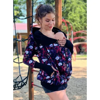 Těhotenská mikina Nosící mikina 5v1 Corinne - Magic Garden Velikost: L