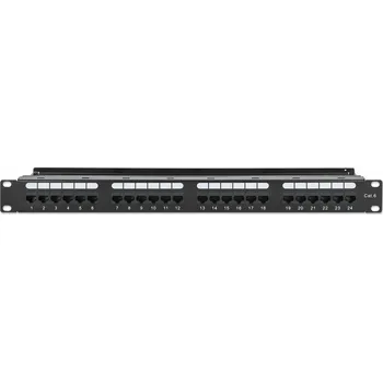 Patch panel Intellinet 721035 Patch panel 24 UTP C6 podpora kabelů