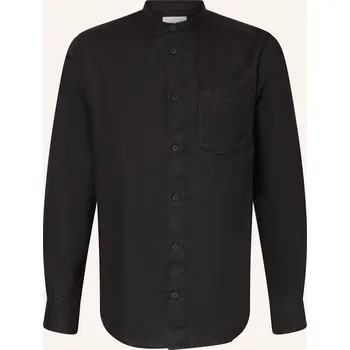 Pánská košile Nn.07 Pánská Lněná Košile Miles Regular Fit, černá, 44