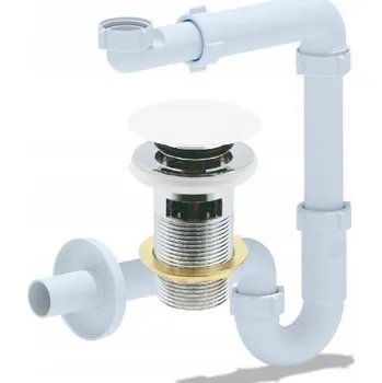 Sifon UMYVADLOVÝ SIFON PRO ÚSPORU MÍSTA S VÝPUSTÍ KLIK KLAK