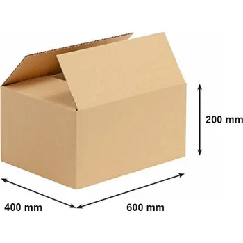 Archivační box Kartonová krabice 600x400x200 mm 3VVL