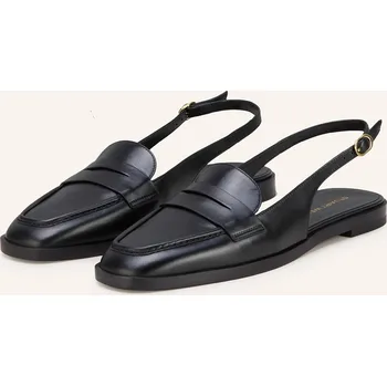 Dámské mokasíny Stuart Weitzman Dámské Mokasíny S Otevřenou Patou Ivy, černá, 38