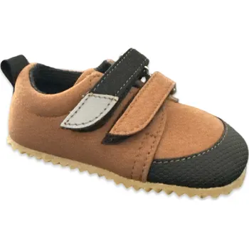 Chlapecká obuv Beda barefoot Barefoot první tenisky BEDA 060754/W/N/B/O Ben - hnědé Velikost: EU 20