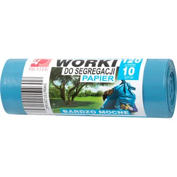 Pytle na odpadky Papírové pytle na odpadky Bratek 120l 10 ks